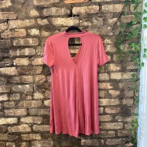Pink cut out dress